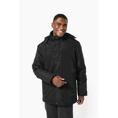 Parka with removable hood